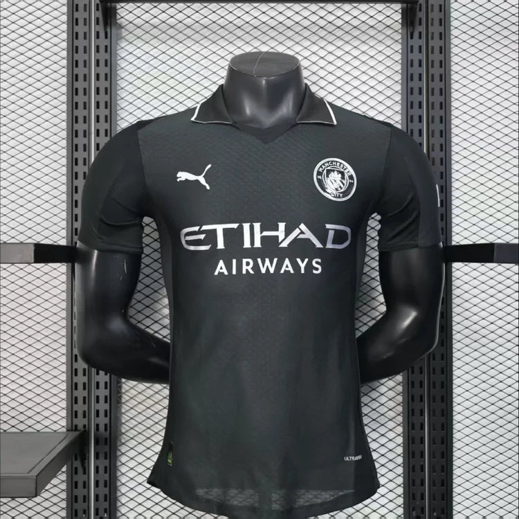 Maillots Homme Extérieur Manchester City 25/26 Noir S-XXL